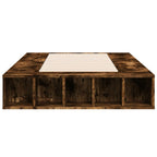vidaXL Bettgestell Räuchereiche 100x200 cm Holzwerkstoff