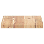 vidaXL Schweberegale 4 Stk. 60x20x2 cm Massivholz Akazie Unbehandelt