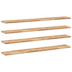 vidaXL Schweberegale 4 Stk. 120x20x2 cm Massivholz Akazie Ölbehandelt