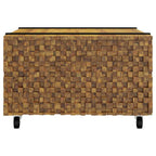 vidaXL Couchtisch Braun 60 x 60 x 38 cm Massivholz Teak