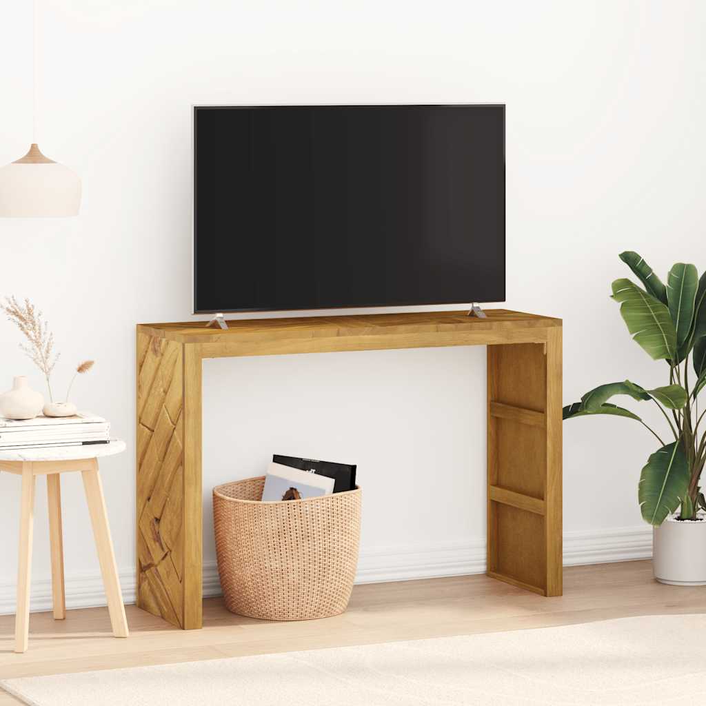 vidaXL Konsolentisch 110x35x75 cm Massivholz Teak