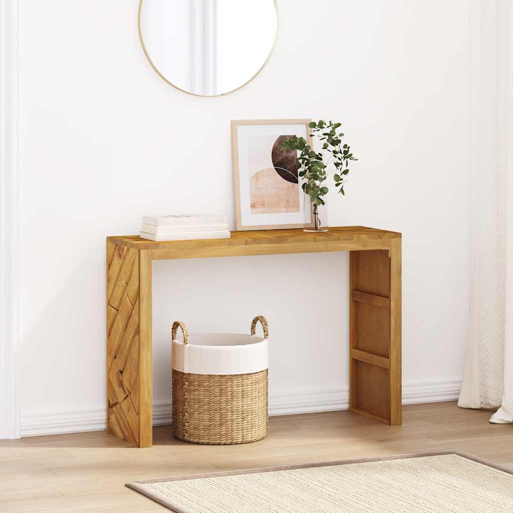 vidaXL Konsolentisch 110x35x75 cm Massivholz Teak
