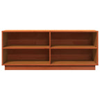 vidaXL Schuhschrank Wachsbraun 110x34x45 cm Massivholz Kiefer