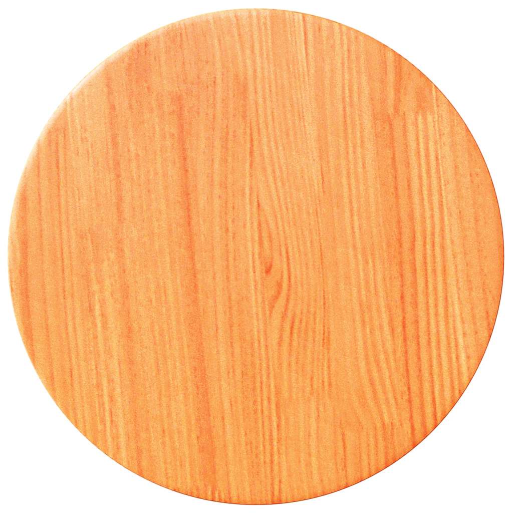 vidaXL Tischplatte Rund Wachsbraun Ø30x2,5 cm Massivholz Kiefer