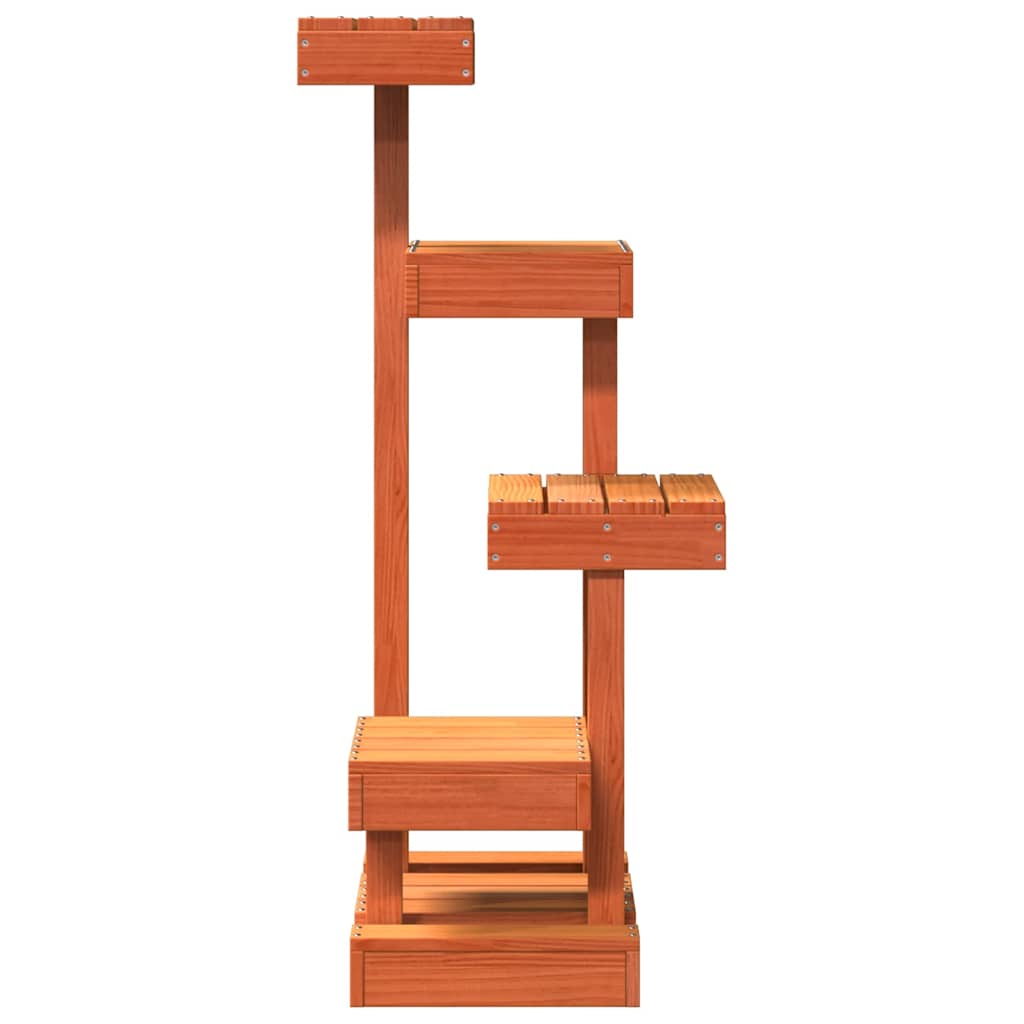 vidaXL Kratzbaum Wachsbraun 45,5x49x103 cm Massivholz Kiefer