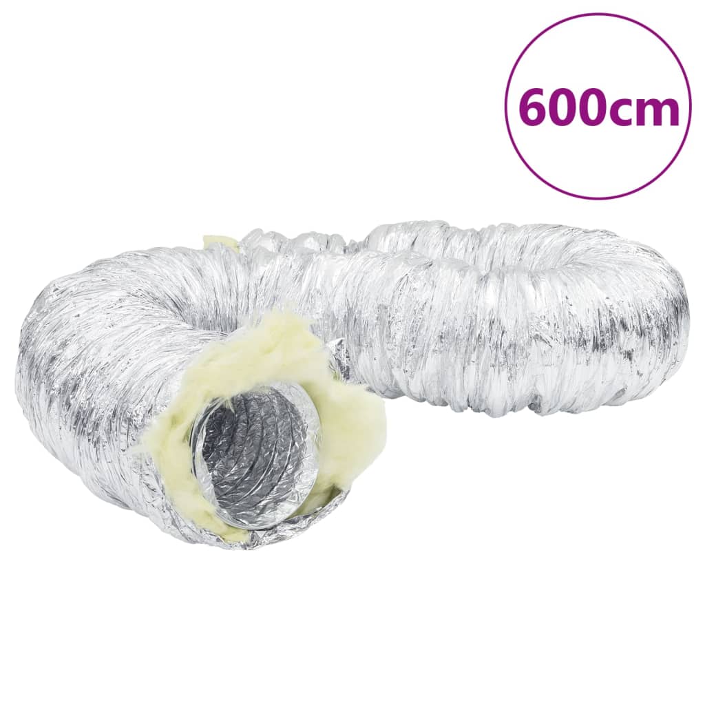 vidaXL Lüftungsschlauch Thermisch Isoliert Aluminium 6 m Ø12,5 cm