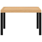 vidaXL Garten-Couchtisch Schwarz 65x65x40 cm Aluminium