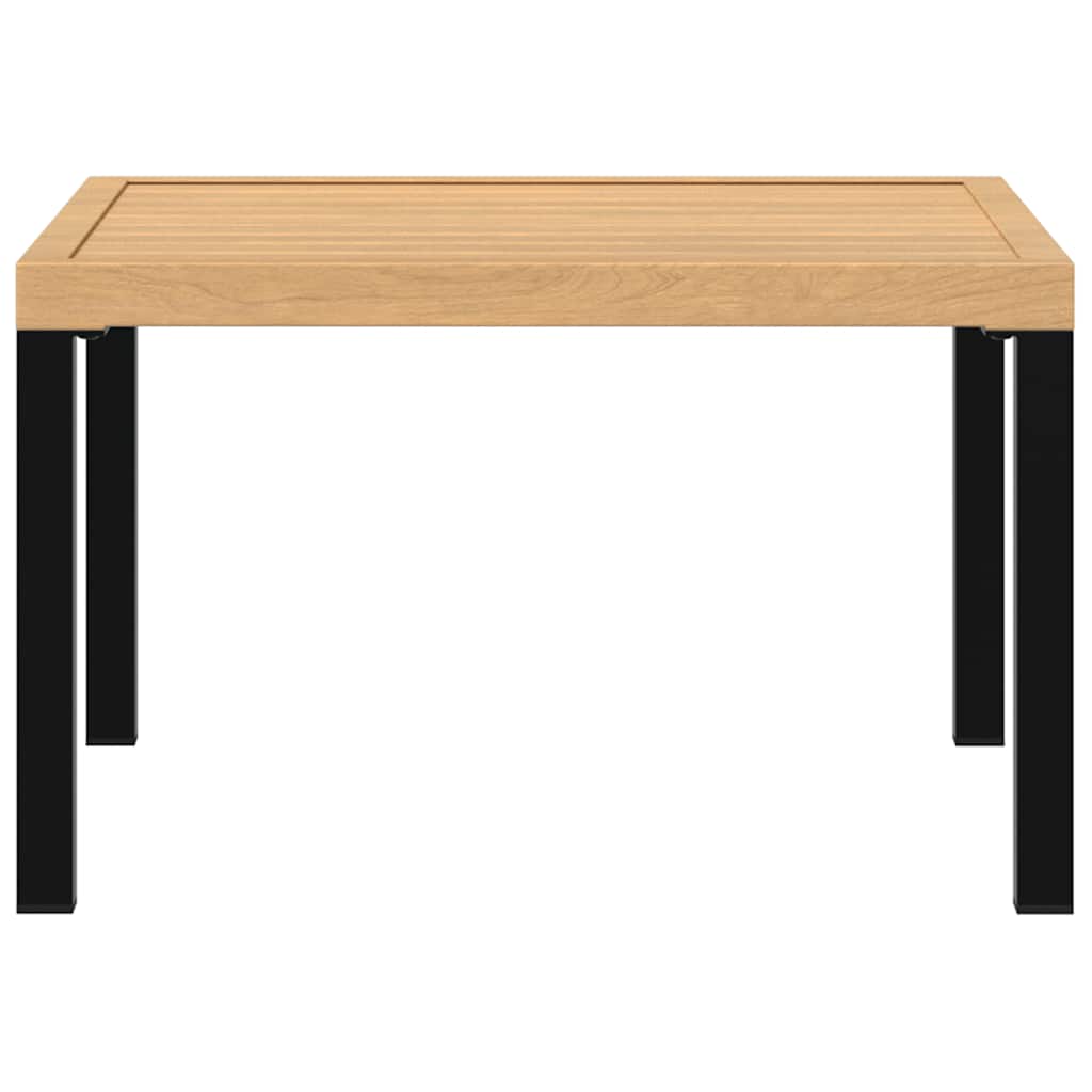 vidaXL Garten-Couchtisch Schwarz 65x65x40 cm Aluminium