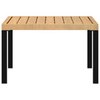 vidaXL Garten-Couchtisch Schwarz 65x65x40 cm Aluminium