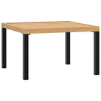 vidaXL Garten-Couchtisch Schwarz 65x65x40 cm Aluminium