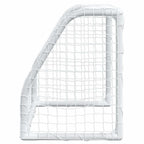vidaXL Fußballtore für Kinder 2 Stk. mit Ball Weiß 64x35x48 cm Metall