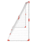 vidaXL Fußballtor für Kinder mit Bällen 2-in-1 Weiß 184x64x124 cm