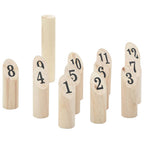 vidaXL 13-tlg. Kubb-Spielset mit Tragetasche Massivholz Kiefer