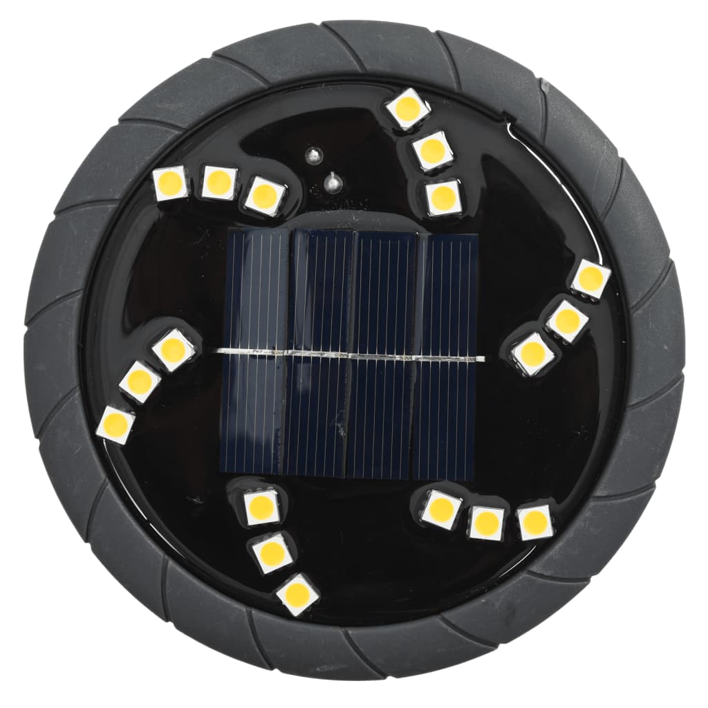 vidaXL Solar-Bodenleuchten mit Erdspieß 4 Stk. Warmweiß