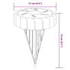 vidaXL Solar-Bodenleuchten mit Erdspieß 4 Stk. Warmweiß