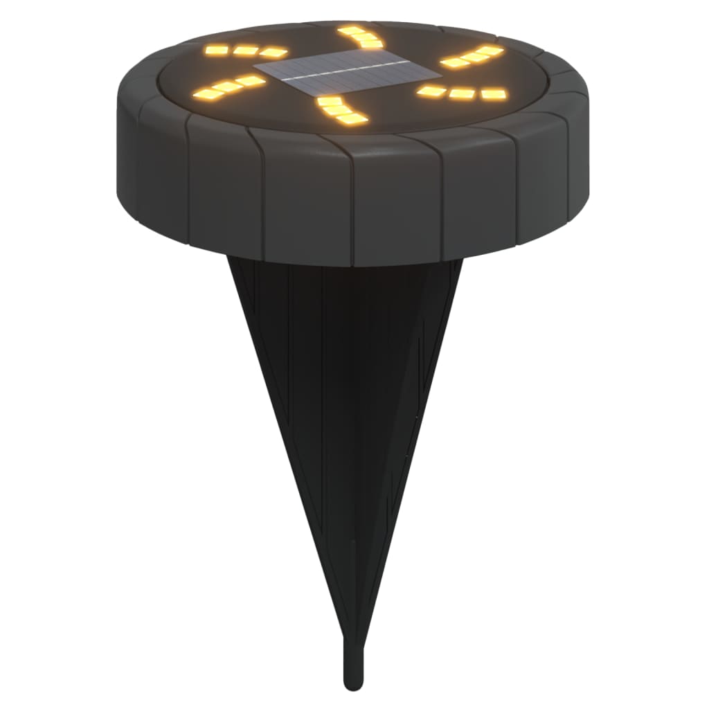 vidaXL Solar-Bodenleuchten mit Erdspieß 12 Stk. Warmweiß