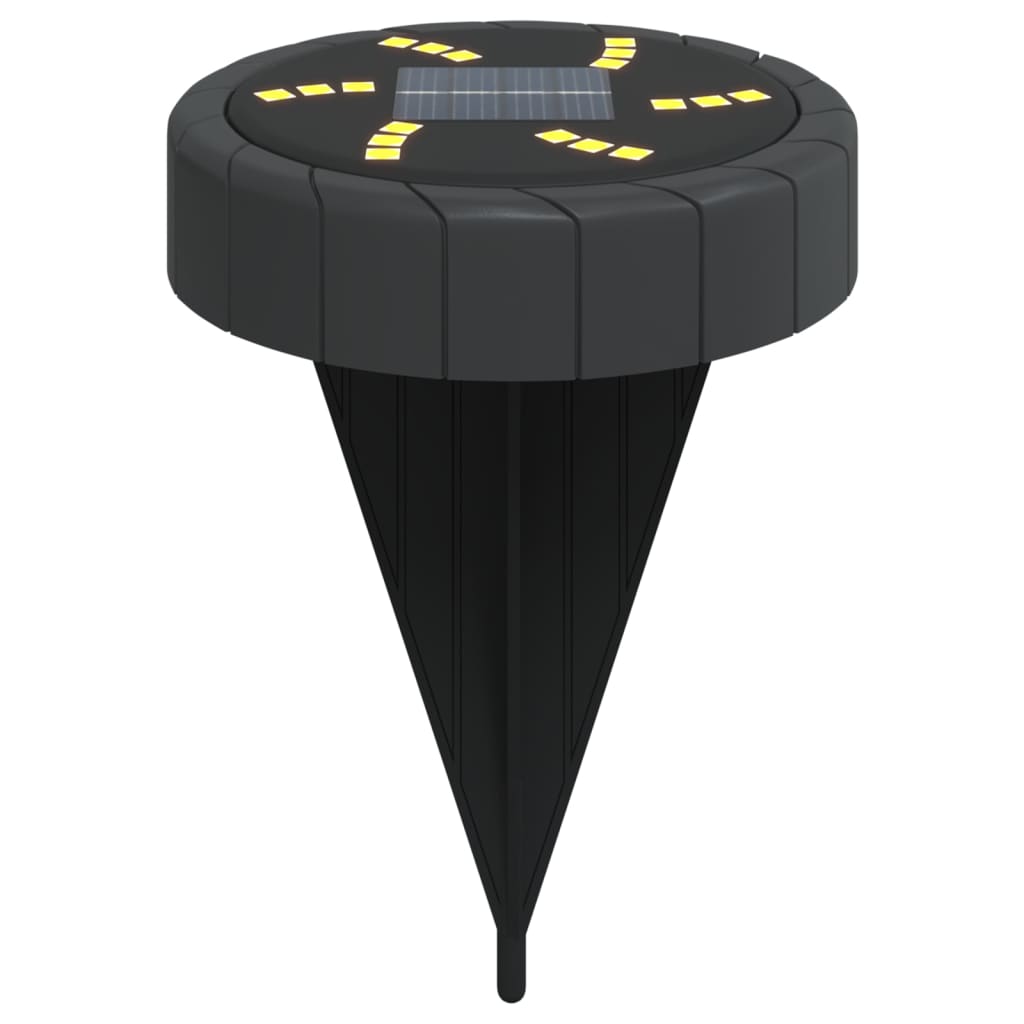 vidaXL Solar-Bodenleuchten mit Erdspieß 12 Stk. Warmweiß