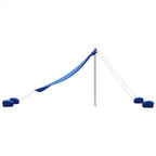 vidaXL Strand-Schattenzelt mit Sandsäcken Blau 214x236 cm