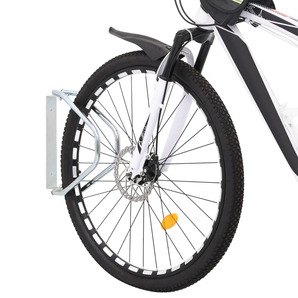 vidaXL Fahrradständer 2 Stk. Wandmontage Verzinkter Stahl