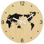 vidaXL Wanduhr Gelb und Schwarz Ø30 cm Holzwerkstoff
