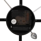 vidaXL Wanduhr Schwarz Ø50 cm Eisen