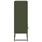 vidaXL Highboard Olivgrün 68,5x39x111,5 cm Kaltgewalzter Stahl