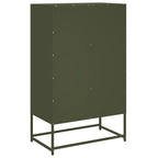vidaXL Highboard Olivgrün 68,5x39x111,5 cm Kaltgewalzter Stahl