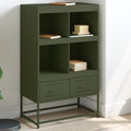 vidaXL Highboard Olivgrün 68,5x39x111,5 cm Kaltgewalzter Stahl