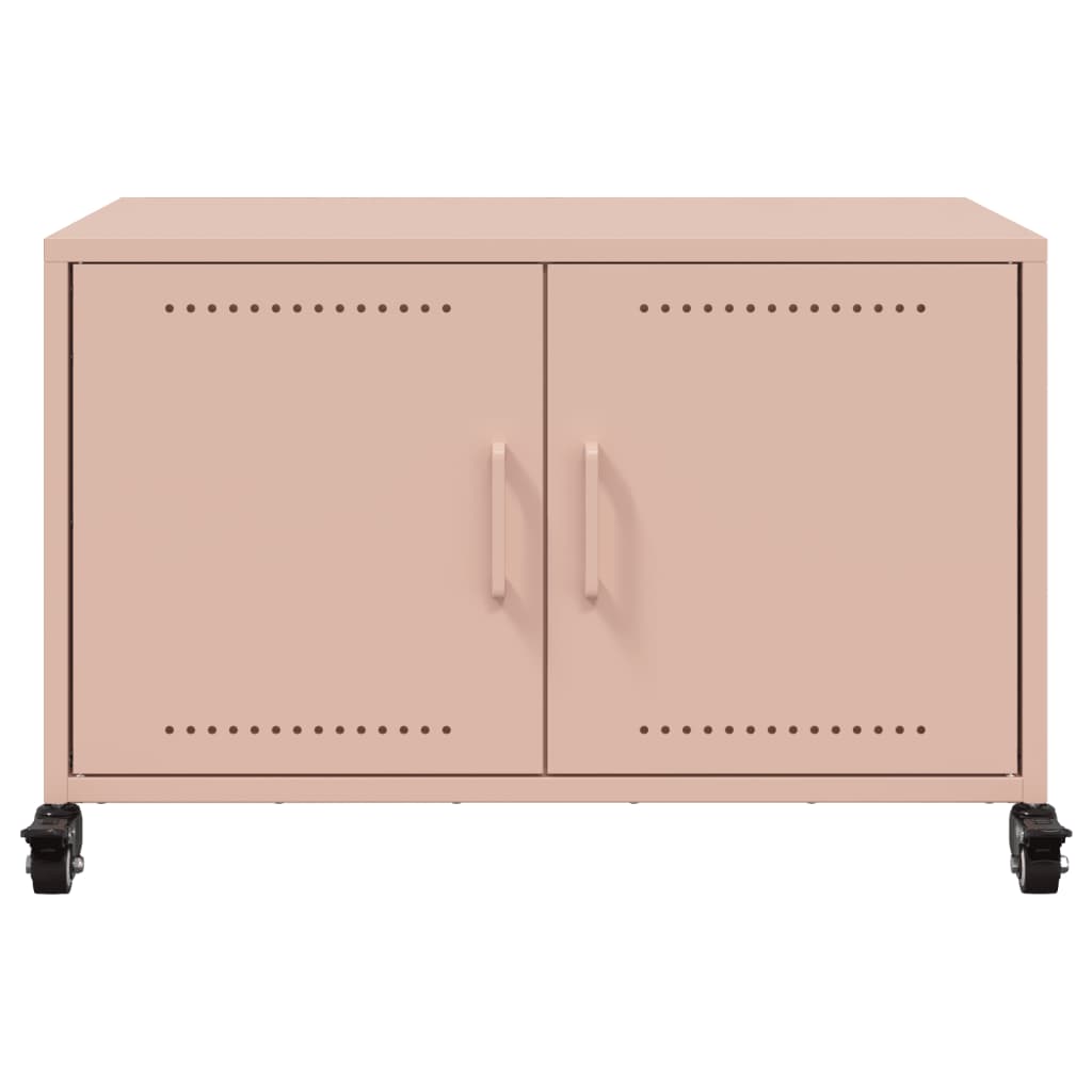 vidaXL TV-Schrank Rosa 68x39x43,5 cm Kaltgewalzter Stahl
