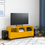 vidaXL TV-Schrank Senfgelb 100,5x39x43,5 cm Kaltgewalzter Stahl