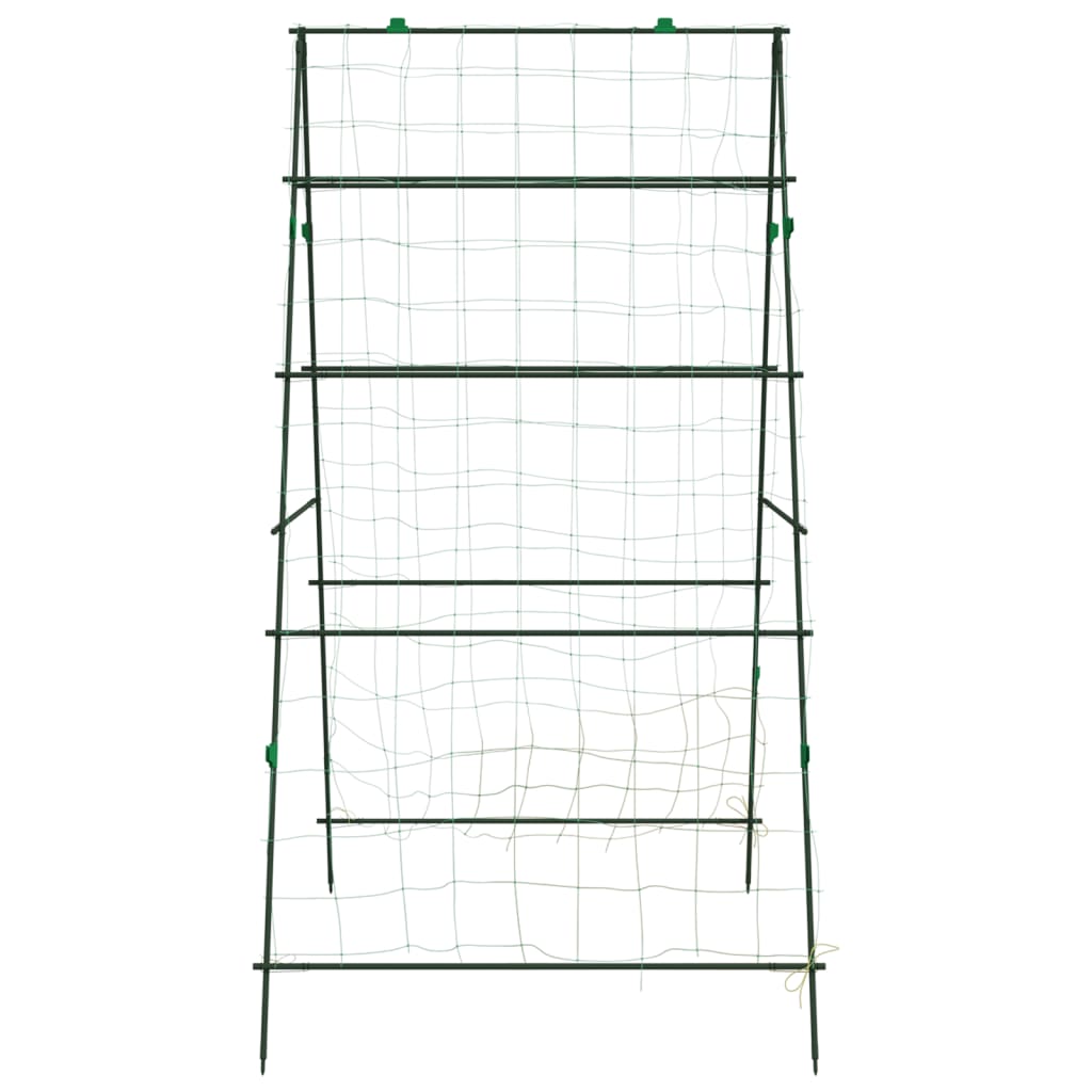 vidaXL Pflanzennetz A-Rahmen 99x90x175,5 cm Stahl