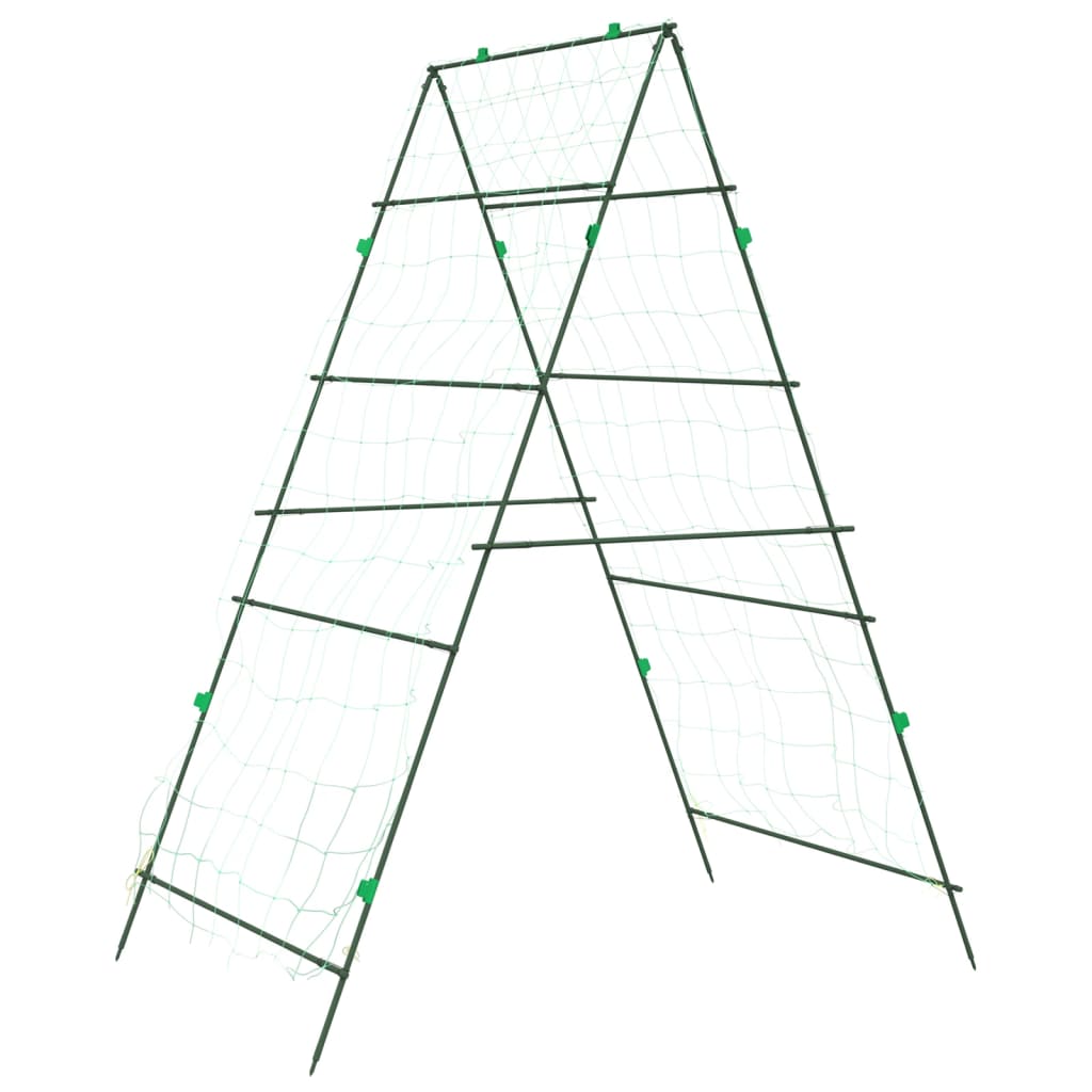 vidaXL Pflanzennetz A-Rahmen 99x90x175,5 cm Stahl