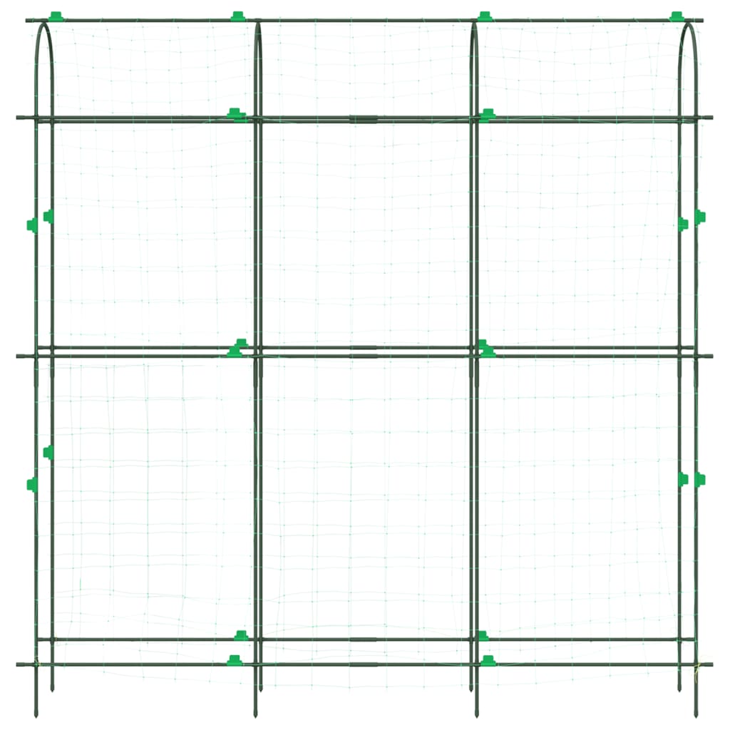 vidaXL Pflanzennetz U-Rahmen 181x31x182,5 cm Stahl