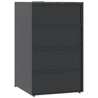 vidaXL Mülltonnenbox für Einzeltonne Anthrazit 69x79x117 cm Stahl