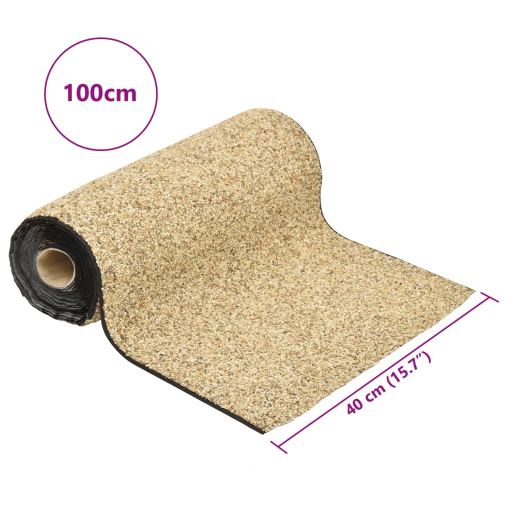 vidaXL Steinfolie Natur-Sand 100x40 cm