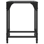 vidaXL Couchtische mit Glasplatte 2 Stk. Transparent 30x30x40 cm Stahl