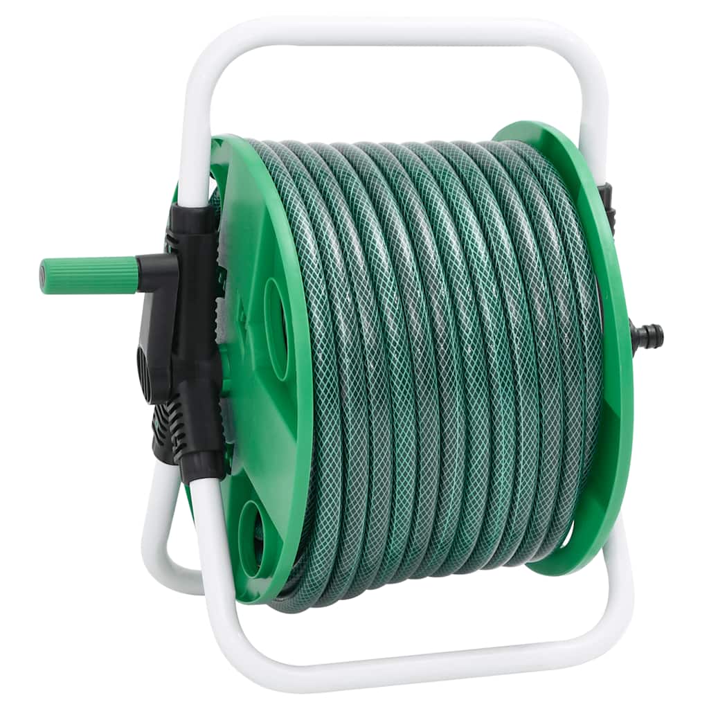 vidaXL Schlauchtrommel Freistehend mit Schlauchanschluss-Set 0,5" 20 m