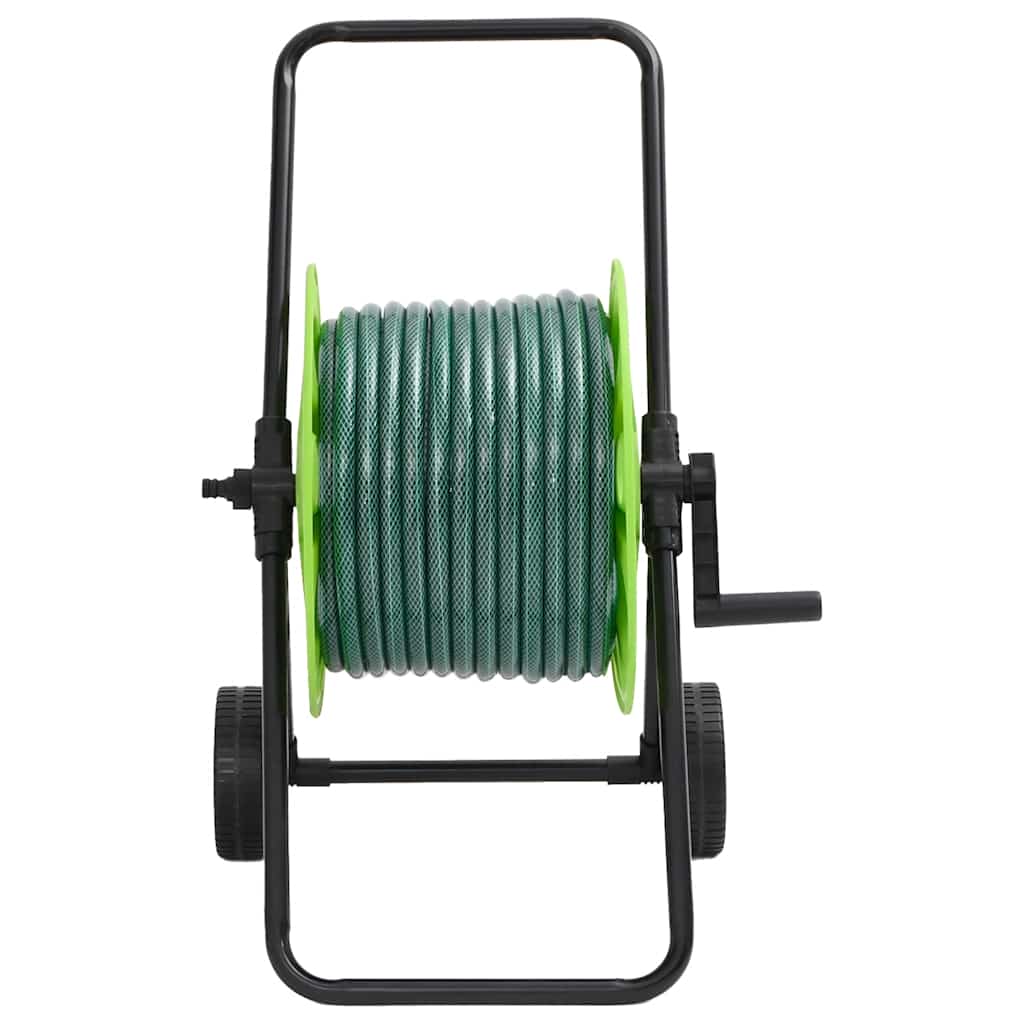vidaXL Schlauchwagen mit Schlauchanschluss-Set 0,75" 20 m PVC Grün