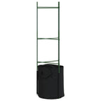 vidaXL Tomatenkäfige mit Pflanzsäcken 4 Stk. 116 cm Stahl und PP
