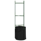 vidaXL Tomatenkäfige mit Pflanzsäcken 6 Stk. 116 cm Stahl und PP