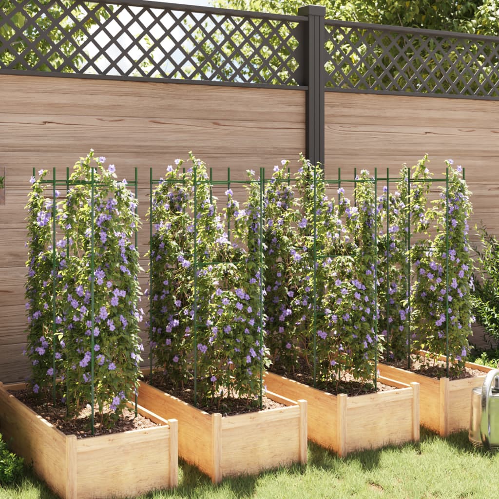 vidaXL Tomatenkäfige 8 Stk. 116 cm Stahl und PP