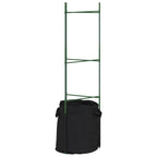 vidaXL Tomatenkäfige mit Pflanzsäcken 8 Stk. 116 cm Stahl und PP