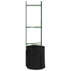 vidaXL Tomatenkäfige mit Pflanzsäcken 8 Stk. 116 cm Stahl und PP