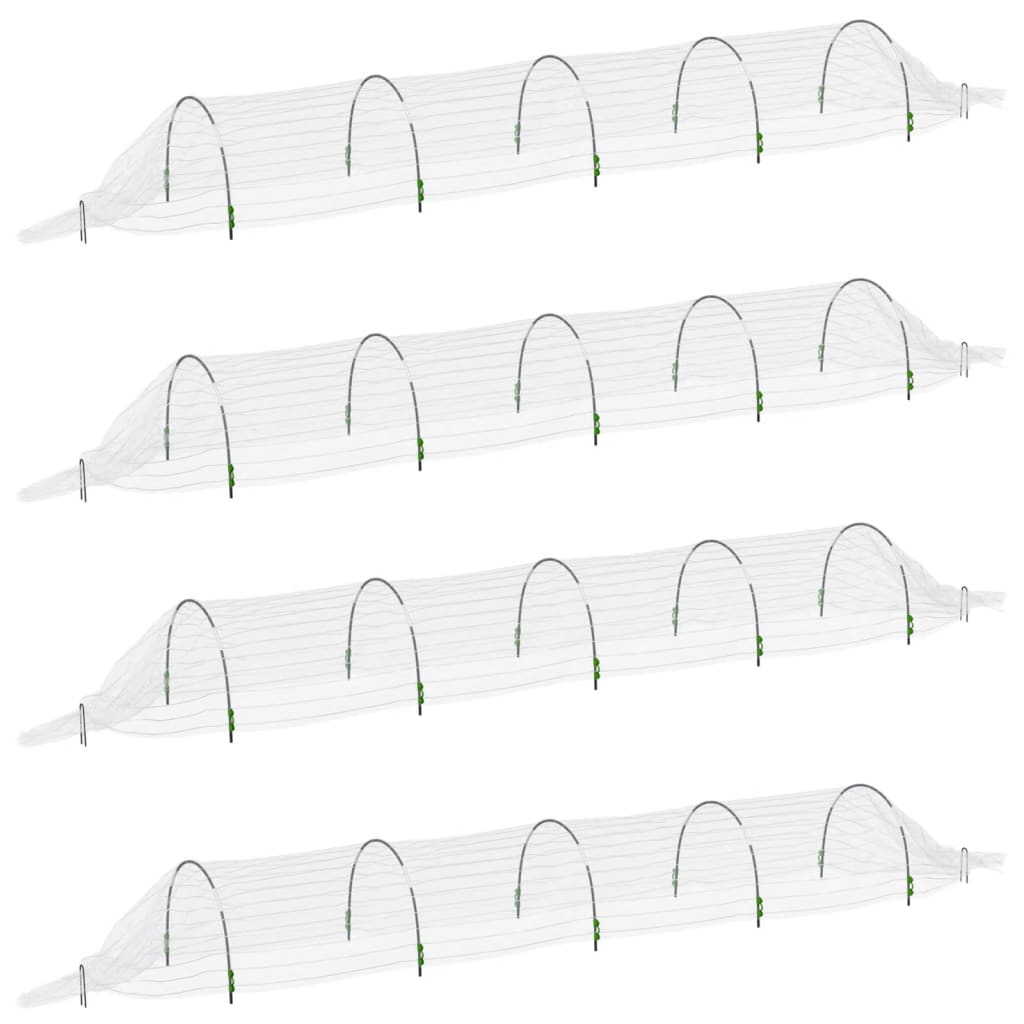 vidaXL Netztunnel 4 Stk. 1,5x5 m Fiberglas und PP