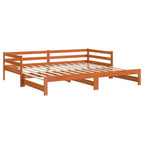 vidaXL Tagesbett Ausziehbar ohne Matratzen 90x190 cm Massivholz