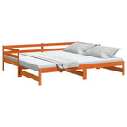 vidaXL Tagesbett Ausziehbar ohne Matratzen 90x190 cm Massivholz