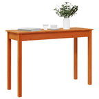 vidaXL Konsolentisch Wachsbraun 110x40x75 cm Massivholz Kiefer