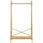 vidaXL Kleiderständer mit Ablage 102x50x190 cm Bambus