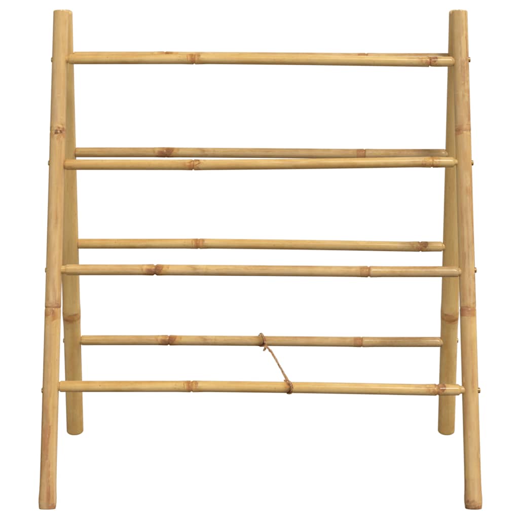 vidaXL Doppel-Handtuchleiter mit 4 Sprossen 90x50x100 cm Bambus