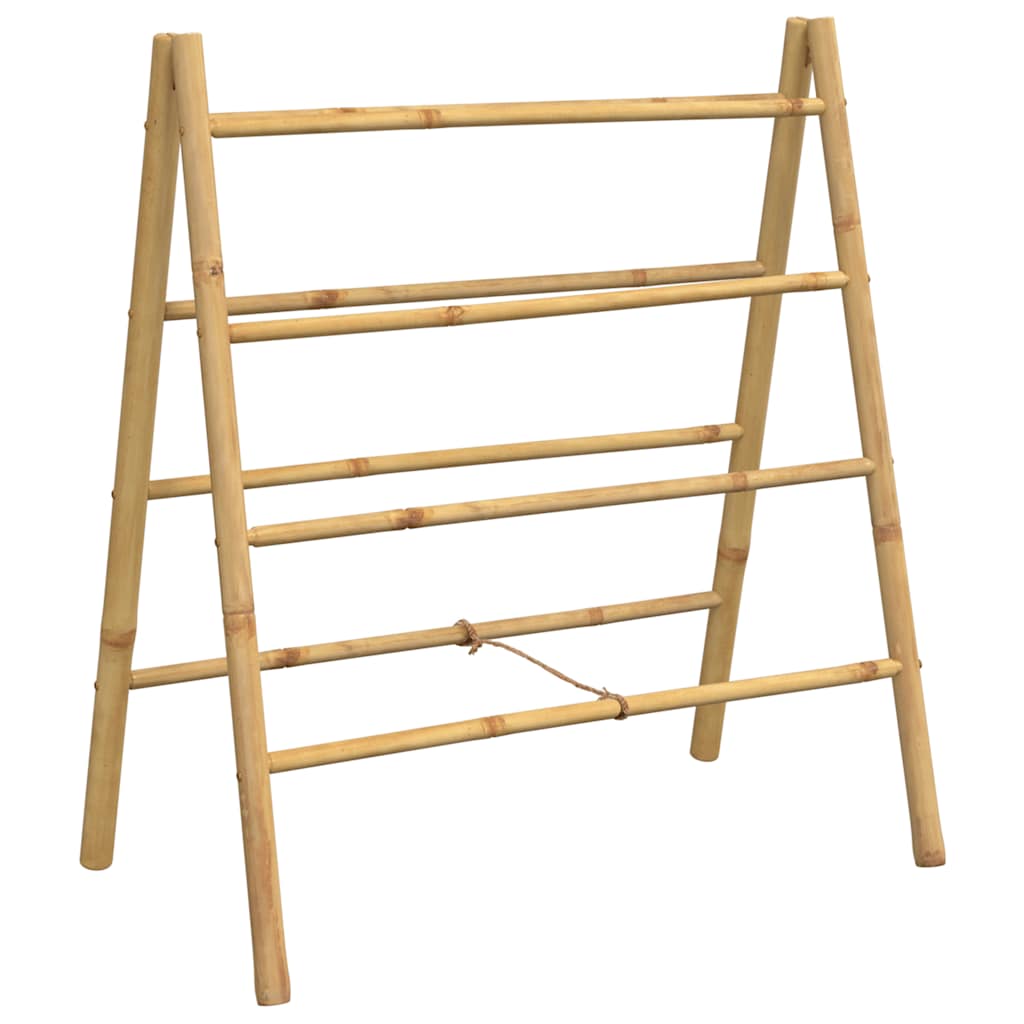 vidaXL Doppel-Handtuchleiter mit 4 Sprossen 90x50x100 cm Bambus